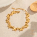 زاویه دیگر النگو استیل ضدزنگ آبکاری طلای ۱۸ عیار برند J&D کد JDBW2306014