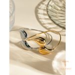 جزییات زنجیر و قفل دستبند آبکاری طلای ۱۸ عیار وزن 15 گرم / عدد کد JDBW2403014
