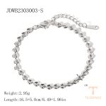 دستبند مینیمال طرح قلب از استیل ضدزنگ برند J&D - تصویر 7
