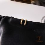 تصویر محصول گوشواره آبکاری طلای ۱۸ عیار نگین‌دار برند J&D کد JDE0307049