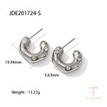 گوشواره استیل ضدزنگ با آبکاری PVD برند J&D - تصویر 7