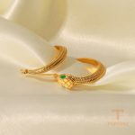 تصویر محصول گوشواره آبکاری طلای ۱۸ عیار برند J&D کد JDE2023352