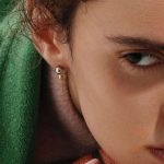 نمای مدل قفل و اتصالات گوشواره آویز آبکاری طلای ۱۸ عیار PVD کد JDEW2403049