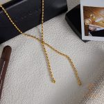 زاویه دیگر گردنبند استیل ضدزنگ آبکاری طلای ۱۸ عیار برند J&D