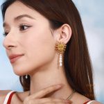 زاویه دیگر گوشواره آویز بلند استیل ضدزنگ برند J&D کد JDE0212030