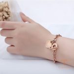 زاویه دیگر دستبند استیل ضدزنگ آبکاری طلای ۱۸ عیار برند مایا استون کد MAYA-1600542450464
