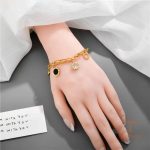 نمای بیشتر دستبند نگین‌دار زنانه کد MAYA-1600592044594
