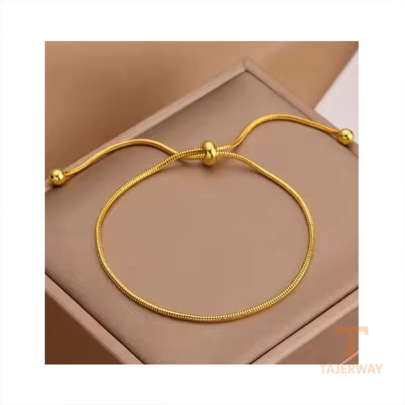 نمای نزدیک النگو آبکاری طلای ۱۸ عیار بدون نگین برند مایا استون کد MAYA-1600916419216
