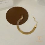 زاویه دیگر دستبند استیل ضدزنگ آبکاری طلای ۱۸ عیار برند مایا استون کد MAYA-1600917150730