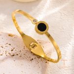 تصویر محصول النگو آبکاری طلای ۱۸ عیار نگین‌دار برند مایا استون کد MAYA-1600926599357