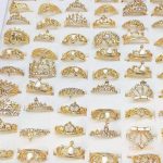 جزییات رکاب و طراحی انگشتر آبکاری طلای ۱۸ عیار کد MYCRT7853