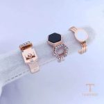 تصویر محصول انگشتر آبکاری رزگلد نگین اتمی برند مایا استون کد MYCRT7853