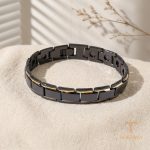 زاویه دیگر النگو استیل ضدزنگ آبکاری طلای ۱۸ عیار برند مایا استون کد MAYA-1601841719600