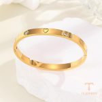 جزییات محصول النگو آبکاری طلای ۱۸ عیار طول 60 میلی‌متر کد MAYA-1601294789562