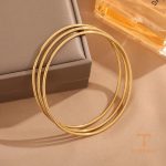 تصویر محصول النگو آبکاری طلای ۱۸ عیار بدون نگین برند مایا استون کد MAYA-1601028063696