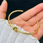 جزییات زنجیر و قفل دستبند آبکاری طلای ۱۸ عیار کد MAYA-1601161303476