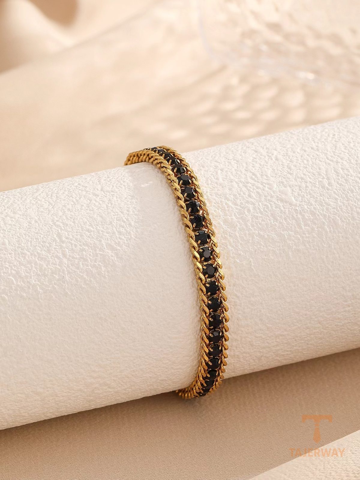 جزییات زنجیر و قفل دستبند آبکاری طلای سفید (رادیوم) طول 16 + 5 سانتی‌متر کد MAYA-1601195703904