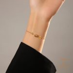 جزییات زنجیر و قفل دستبند زنجیری آبکاری طلای ۱۸ عیار کد MAYA-1601033687259