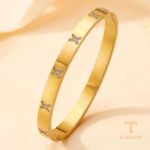 جزییات محصول النگو آبکاری طلای ۱۸ عیار طول 60 میلی‌متر کد MAYA-1601815744270