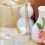 جزییات زنجیر و قفل دستبند آبکاری طلای ۱۸ عیار کد MY024