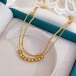 جزییات زنجیر و قفل دستبند آبکاری طلای ۱۸ عیار طول 16 + 5 سانتی‌متر کد MY071612