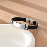 زاویه دیگر دستبند استیل ضدزنگ آبکاری طلای ۱۸ عیار برند مایا استون کد MY072415
