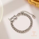جزییات زنجیر و قفل دستبند آبکاری طلای ۱۸ عیار کد MY233231