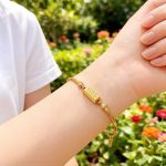 نمای بیشتر دستبند زنجیری | دستبند انگشتری نگین اتمی زنانه کد MYB265