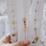 جزییات زنجیر و قفل دستبند آبکاری طلای سفید (رادیوم) کد MAYA-1600962306795