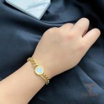 جزییات زنجیر و قفل دستبند زنجیری آبکاری طلای ۱۸ عیار کد N176