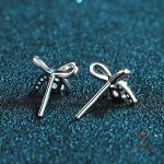 نمای مدل قفل و اتصالات گوشواره آبکاری طلای ۱۸ عیار کد MAYA-1601089308462