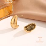 نمای مدل قفل و اتصالات گوشواره آبکاری طلای ۱۸ عیار کد MAYA-1601057774572