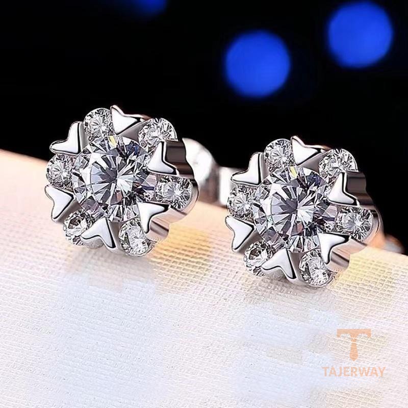 نمای مدل قفل و اتصالات گوشواره آبکاری طلای ۱۸ عیار کد MAYA-1601088882873