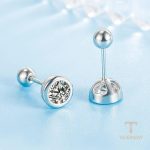 زاویه دیگر گوشواره مس ضد حساسیت آبکاری طلای ۱۸ عیار برند مایا استون کد MAYA-1601088983822