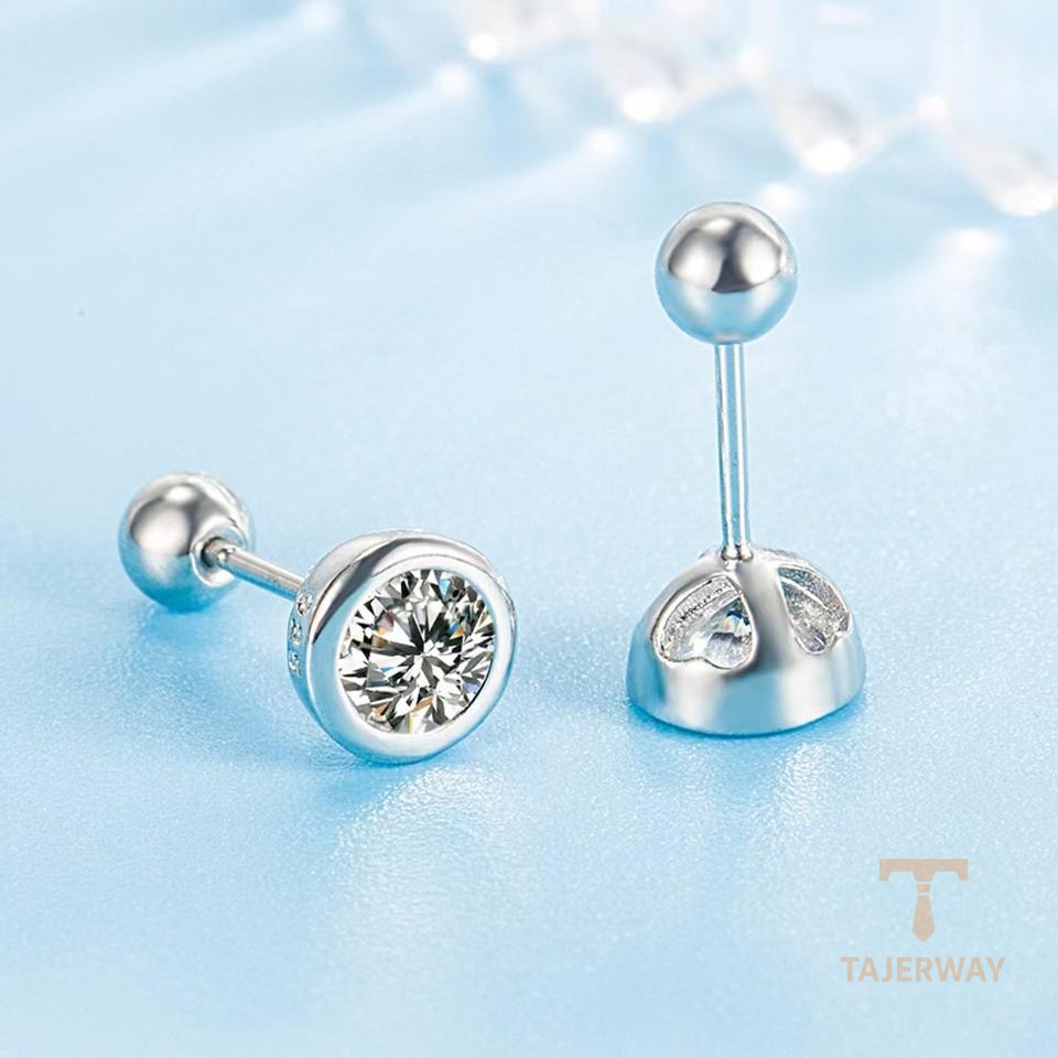 زاویه دیگر گوشواره مس ضد حساسیت آبکاری طلای ۱۸ عیار برند مایا استون کد MAYA-1601088983822