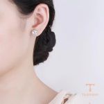 زاویه دیگر گوشواره مس ضد حساسیت آبکاری طلای ۱۸ عیار برند مایا استون کد MAYA-1601087372193