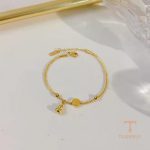 زاویه دیگر پابند استیل ضدزنگ آبکاری طلای ۱۸ عیار برند مایا استون کد MAYA-1601449165969