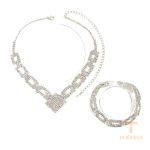 زاویه دیگر ست فلز آلیاژی (Alloy) آبکاری طلای ۱۸ عیار برند مایا استون کد TL088