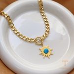 تصویر محصول ست طرح گل | هندسی آبکاری طلای ۱۸ عیار نگین‌دار برند مایا استون کد MYN1238