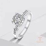 جزییات رکاب و طراحی انگشتر آبکاری طلای سفید (رادیوم) کد MAYA-1601078578673