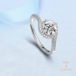 جزییات رکاب و طراحی انگشتر آبکاری طلای سفید (رادیوم) کد MAYA-1601079108281