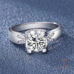 جزییات رکاب و طراحی انگشتر آبکاری طلای سفید (رادیوم) کد MAYA-1601079332153