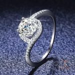 جزییات رکاب و طراحی انگشتر آبکاری طلای سفید (رادیوم) کد MAYA-1601086722533