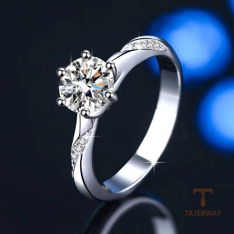 جزییات رکاب و طراحی انگشتر آبکاری طلای سفید (رادیوم) کد MAYA-1601076852709