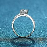 جزییات رکاب و طراحی انگشتر آبکاری طلای سفید (رادیوم) کد MAYA-1601076860765