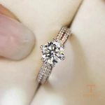 جزییات رکاب و طراحی انگشتر آبکاری طلای سفید (رادیوم) کد MAYA-1601086678617
