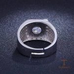 جزییات رکاب و طراحی انگشتر آبکاری طلای سفید (رادیوم) کد MAYA-1601093264037