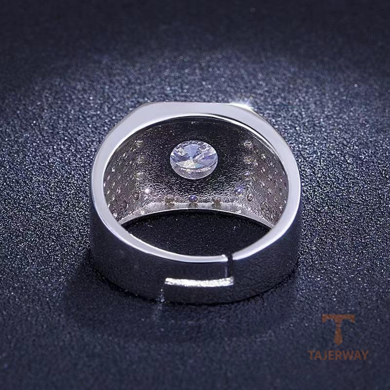 جزییات رکاب و طراحی انگشتر آبکاری طلای سفید (رادیوم) کد MAYA-1601093264037
