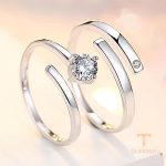جزییات رکاب و طراحی انگشتر آبکاری طلای سفید (رادیوم) کد MAYA-1601093219362