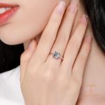جزییات رکاب و طراحی انگشتر آبکاری طلای سفید (رادیوم) کد MAYA-1601077604468